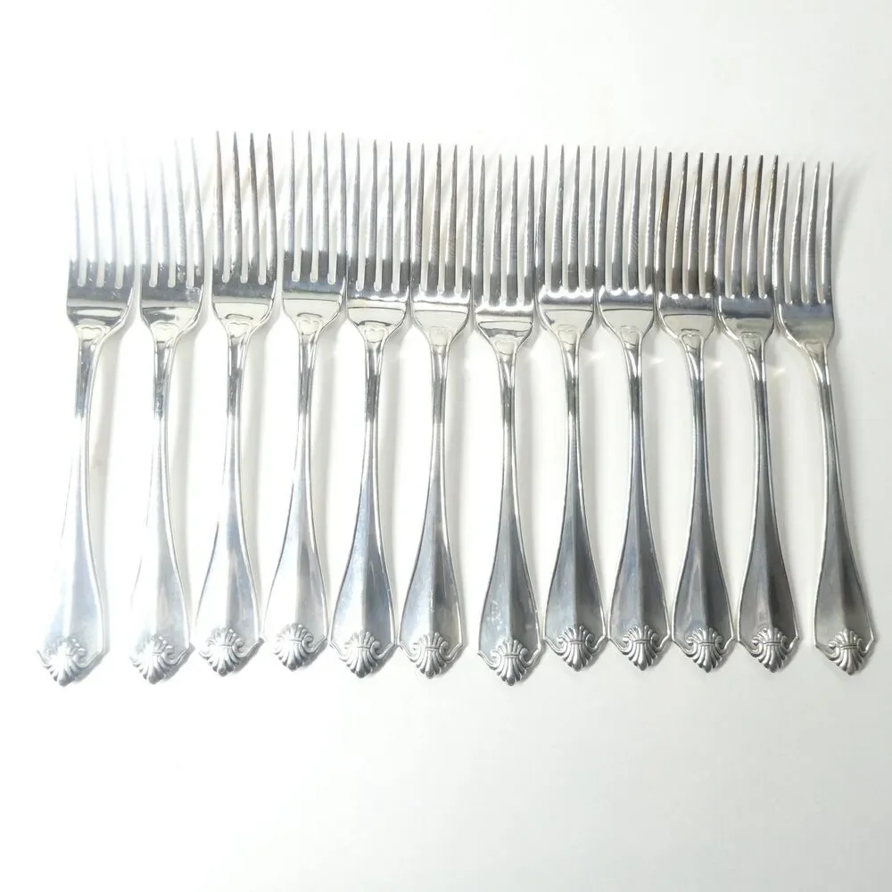 Oneida King James Flatware Set Silverplate 66pc Service for 12 Vintage